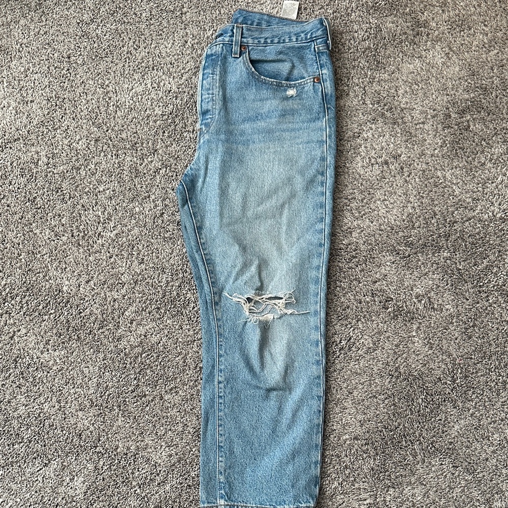 Levi's Blue Ankle & Cropped Jeans